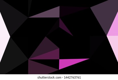 Light Pink vector blurry triangle texture. Shining illustration, which consist of triangles. Textured pattern for background.