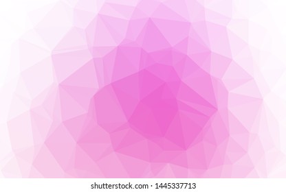 Light Pink vector blurry triangle template. Colorful abstract illustration with gradient. Template for your brand book.