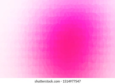 Light Pink vector blurry triangle texture. A vague abstract illustration with gradient. Brand new design for your business.
