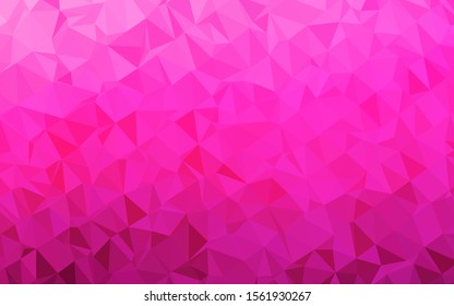 Light Pink vector blurry triangle texture. A vague abstract illustration with gradient. The best triangular design for your business.