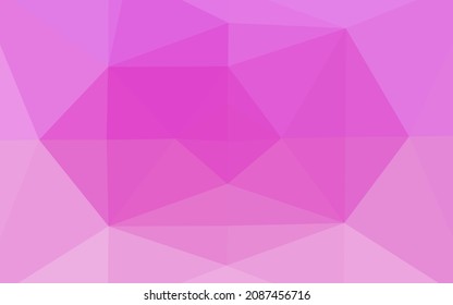 Light Pink vector blurry triangle texture. An elegant bright illustration with gradient. Template for your brand book.