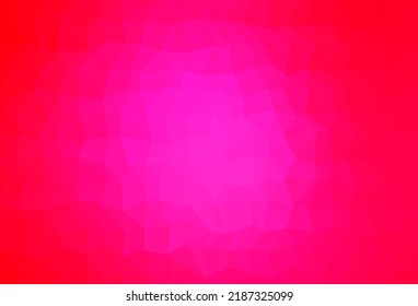 Light Pink vector blurry triangle template. A sample with polygonal shapes. Template for your brand book.