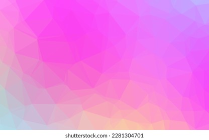 Light Pink vector blurry triangle pattern. A completely new color illustration in a vague style. Completely new design for your business.
