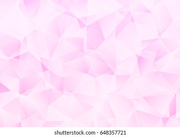 Light Pink vector blurry triangle template. A sample with polygonal shapes. The completely new template can be used for your brand book.