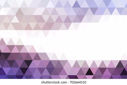 Light Pink vector blurry triangle pattern. A vague abstract illustration with gradient. The completely new template can be used for your brand book.