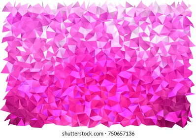Light Pink vector blurry triangle pattern. Geometric illustration in Origami style with gradient.  The template can be used as a background for cell phones.