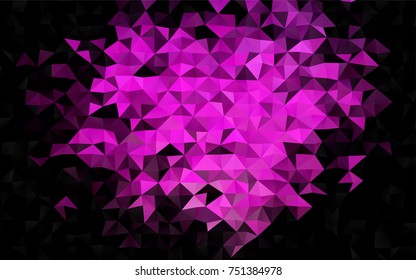 Light Pink vector blurry triangle template. A vague abstract illustration with gradient. Brand-new style for your business design.