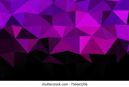 Light Pink vector blurry triangle pattern. Geometric illustration in Origami style with gradient.  The elegant pattern can be used as part of a brand book.