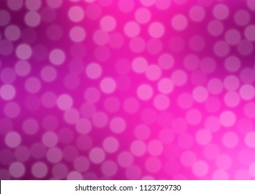 Light Pink vector bokeh and colorful pattern. A vague abstract illustration with gradient. The best blurred design for your business.
