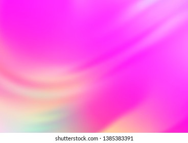 Light Pink vector bokeh and colorful pattern. A vague abstract illustration with gradient. A new texture for your design.
