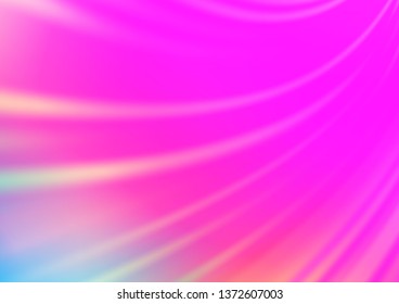 Light Pink vector bokeh pattern. Shining colorful illustration in a Brand new style. The best blurred design for your business.