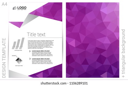 Light Pink vector  brochure for ui, ux design. Modern abstract design concept with colorful gradient. Pattern for beautiful business cards, folders.