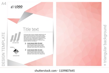 Light Pink vector  brochure for ui, ux design. Web interface on abstract background with colorful gradient. New design for a poster, banner of your website.