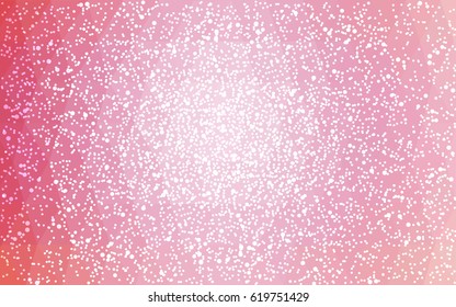 Light Pink vector christmas polygon background. Low poly Illustration consisting of triangles with snowflakes. Texture background of New Year celebration.