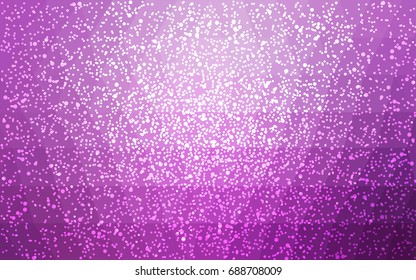 Light Pink vector christmas polygon background. Low poly Illustration consisting of triangles with snowflakes. Texture background of New Year celebration.