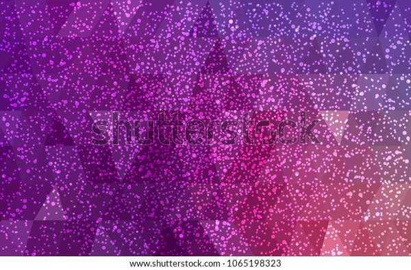 Light Pink Vector Christmas Polygon Background Stock Vector