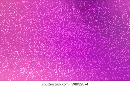 Light Pink vector christmas postcard low polygon background. Illustration consisting of triangles. Abstract triangular polygonal origami or crystal design of New Year celebration.