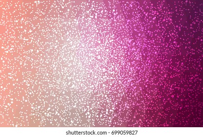 Light Pink vector christmas postcard low polygon background. Illustration consisting of triangles. Abstract triangular polygonal origami or crystal design of New Year celebration.