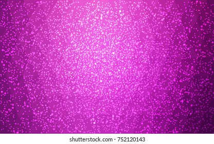 Light Pink vector christmas postcard low polygon background. Illustration consisting of triangles. Abstract triangular polygonal origami or crystal design of New Year celebration.