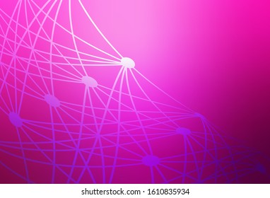Light Pink vector colorful blur background. Glitter abstract illustration with gradient design. Background for a cell phone.