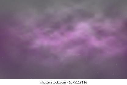 Light Pink vector cover with astronomical stars. Shining illustration with sky stars on abstract template. Best design for your ad, poster, banner.