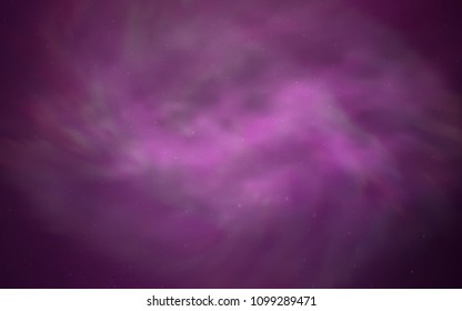 Light Pink vector cover with astronomical stars. Glitter abstract illustration with colorful cosmic stars. Pattern for astrology websites.