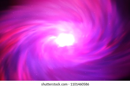 Light Pink vector cover with astronomical stars. Blurred decorative design in simple style with galaxy stars. Pattern for astronomy websites.