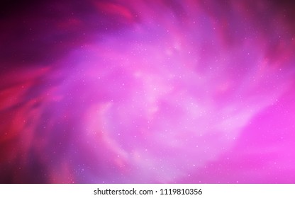 Light Pink vector cover with astronomical stars. Modern abstract illustration with Big Dipper stars. Pattern for astronomy websites.