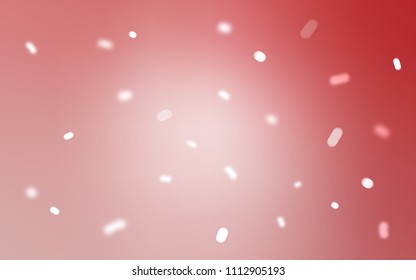 Light Pink vector cover with beautiful snowflakes. Shining colored illustration with snow in christmas style. New year design for your business advert.