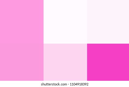 Light Pink vector cover with colorful palette. Color palette with set of colors. Template of colors for smart designers.
