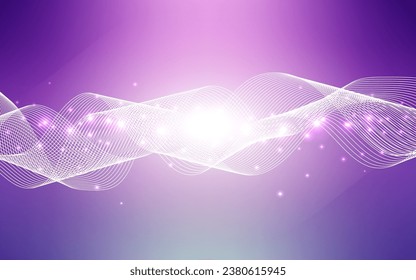 Tapa vectorial rosa claro con cintas navideñas felices. Ilustración decorativa brillante con cintas sobre plantilla abstracta. Nuevo diseño para anuncio, afiche, banner de tu partido.