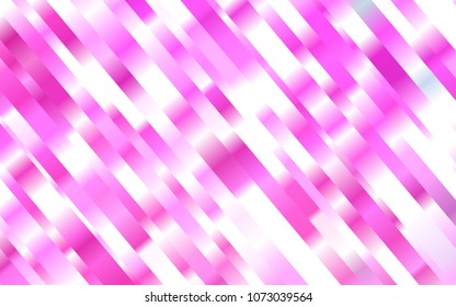 Light Pink vector cover with long lines. Glitter abstract illustration with colored sticks. The pattern can be used as ads, poster, banner for commercial.