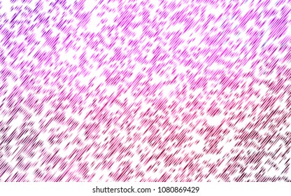 Light Pink vector cover with long lines. Decorative shining illustration with lines on abstract template. Smart design for your business advert.