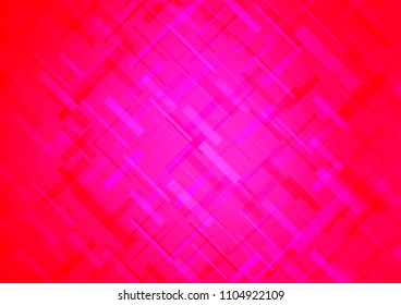 Light Pink vector cover with long lines. Modern geometrical abstract illustration with staves. The template can be used as a background.