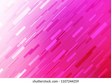 Light Pink vector cover with long lines. Blurred decorative design in simple style with lines. The pattern can be used for busines ad, booklets, leaflets