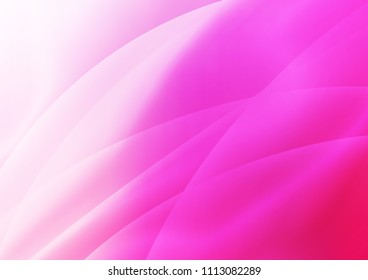 Light Pink vector cover with long lines. Decorative shining illustration with lines on abstract template. Smart design for your business advert.