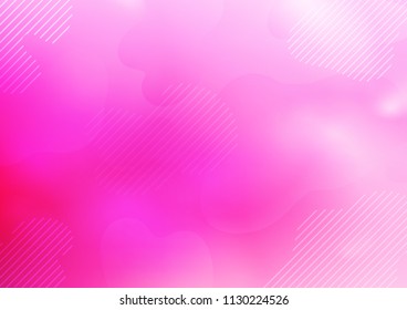 Light Pink vector cover with long lines. Blurred decorative design in simple style with lines. The template can be used as a background.