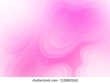 Light Pink vector cover with long lines. Modern geometrical abstract illustration with staves. The pattern can be used for websites.