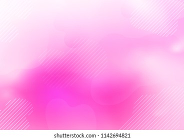Light Pink vector cover with long lines. Blurred decorative design in simple style with lines. The pattern can be used for websites.