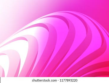 Light Pink vector cover with long lines. Decorative shining illustration with lines on abstract template. Best design for your ad, poster, banner.