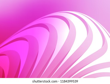 Light Pink vector cover with long lines. Decorative shining illustration with lines on abstract template. Smart design for your business advert.