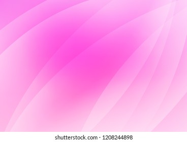 Light Pink vector cover with long lines. Glitter abstract illustration with colored sticks. The pattern can be used as ads, poster, banner for commercial.