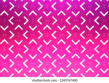 Light Pink vector cover with long lines. Blurred decorative design in simple style with lines. The pattern can be used for websites.