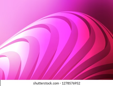 Light Pink vector cover with long lines. Glitter abstract illustration with colored sticks. The template can be used as a background.