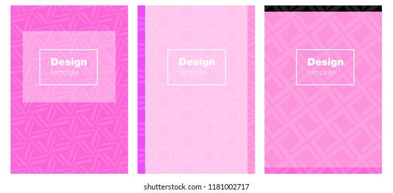 Light Pink vector cover for notebooks. Web interface on abstract background with colorful gradient. Pattern for business books, journals.