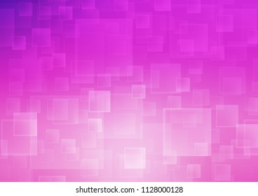 Light Pink vector cover in polygonal style. Beautiful illustration with rectangles and squares. The template can be used as a background.