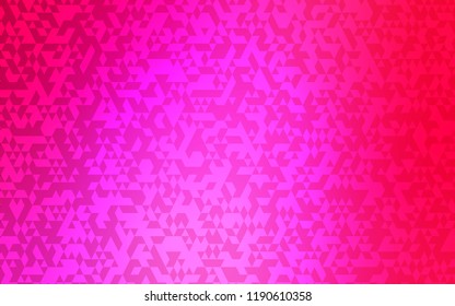 Light Pink vector cover in polygonal style. Decorative design in abstract style with triangles. The template can be used as a background.