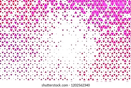 Light Pink vector cover in polygonal style. Illustration with set of colorful triangles. Pattern for commercials.