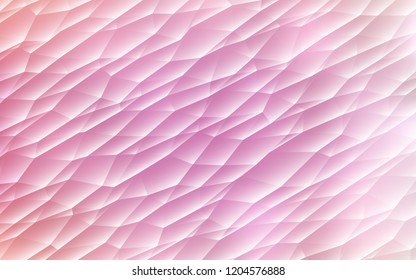 Light Pink vector cover in polygonal style. Triangles on abstract background with colorful gradient. Modern template for your landing page.