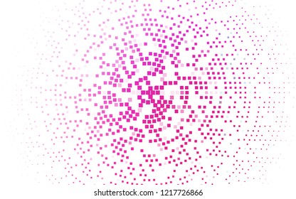 Light Pink vector cover in polygonal style. Beautiful illustration with rectangles and squares. Smart design for your business advert.